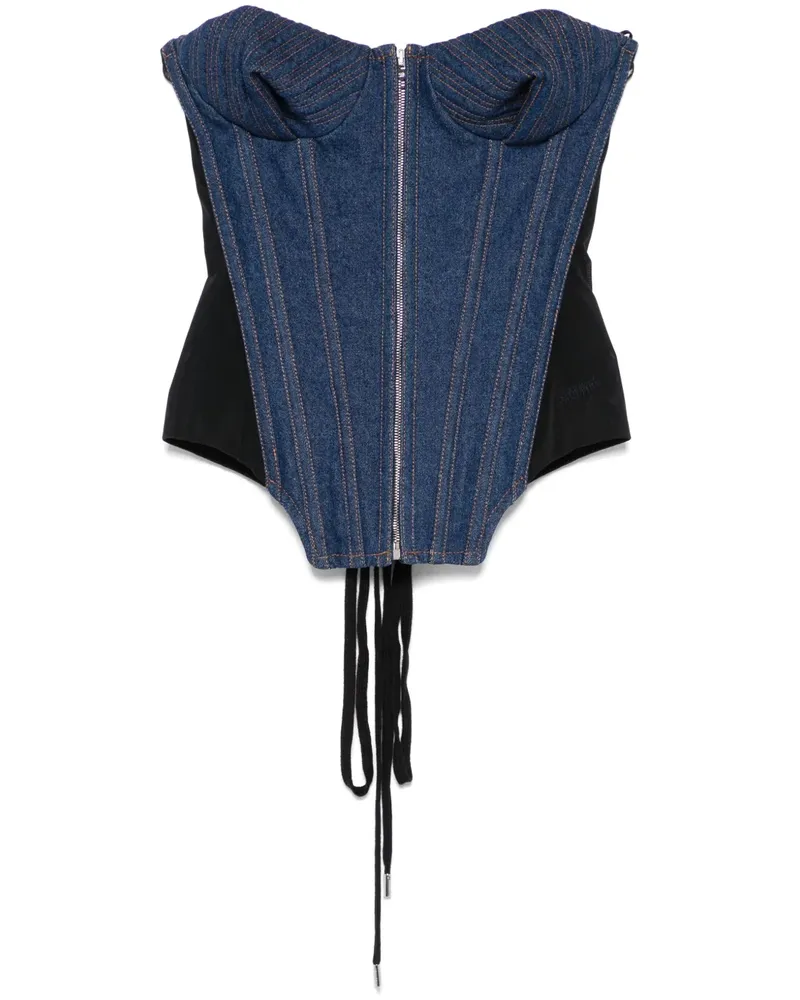 Jean Paul Gaultier Jeans-Corsage - Blau Blau