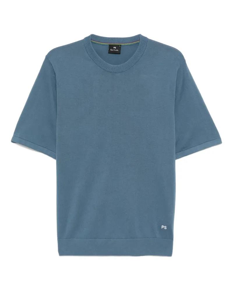 Paul Smith T-Shirt mit Logo-Stickerei - Blau Blau