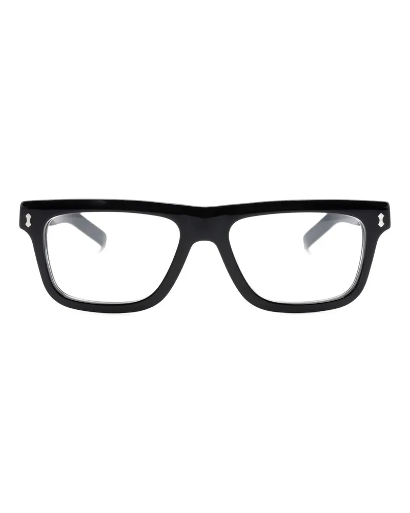 Gucci Brille mit eckigem Gestell - Schwarz Schwarz