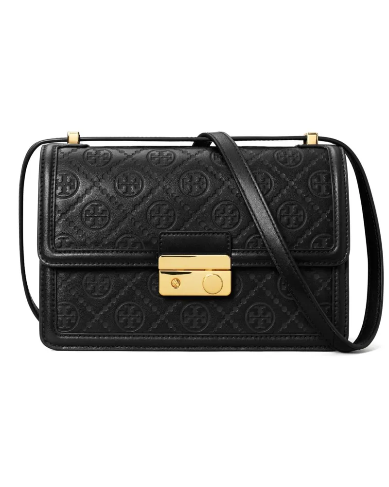 Tory Burch Schultertasche mit T-Monogramm - Schwarz Schwarz