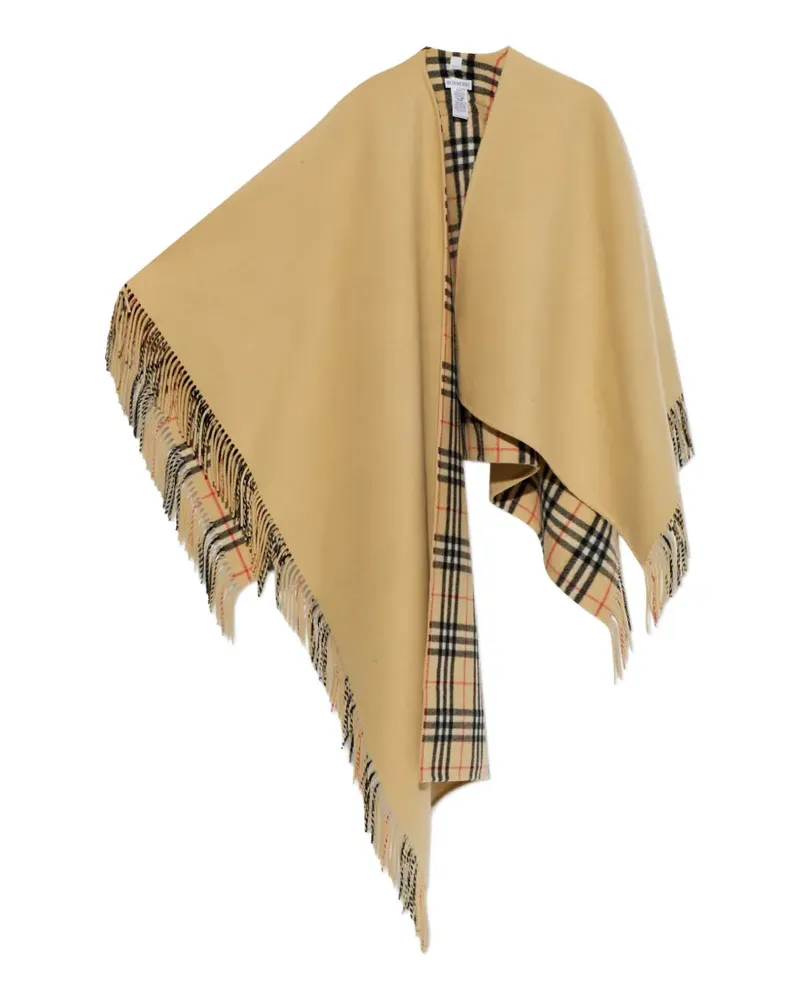 Burberry Wendbares Cape mit Fransen - Nude Nude
