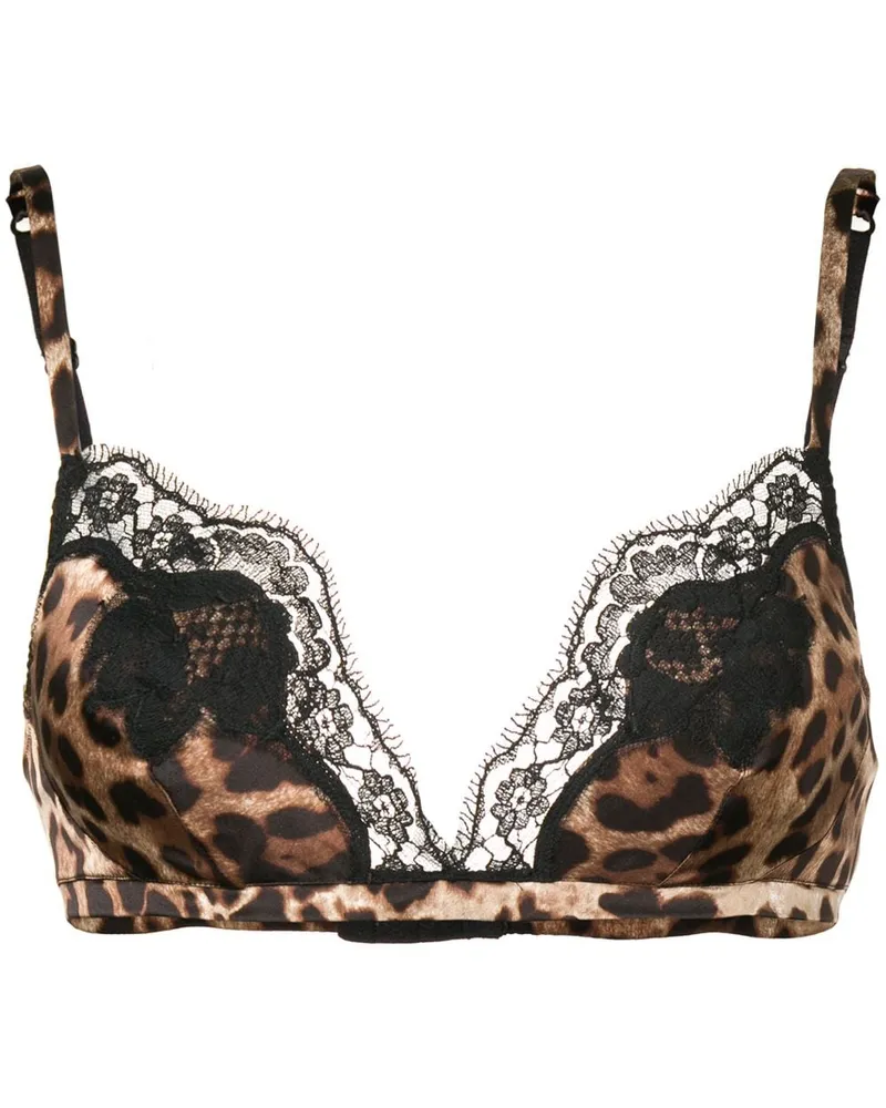 Dolce & Gabbana BH mit Leoparden-Print - Braun Braun