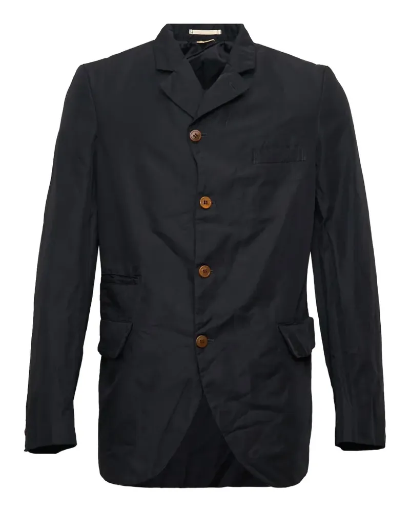 Comme des Garçons garment-dyed single-breasted jacket - Schwarz Schwarz
