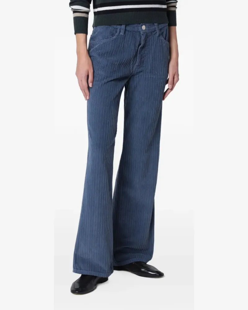 Alexandra Golovanoff Cecile corduroy flared trousers - Blau Blau