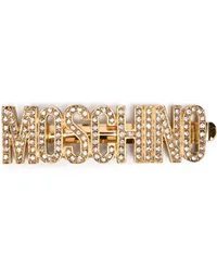 Moschino Verzierte Haarspange Gold