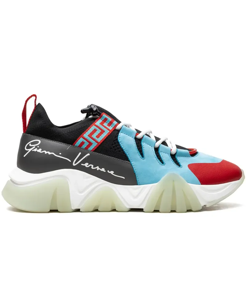 Versace Squalo Light Blue/Red Sneakers - Blau Blau