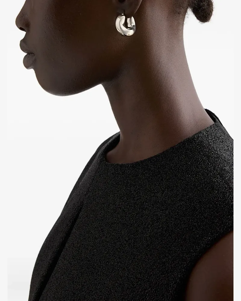 Jil Sander Klassische Creolen - Silber Silber