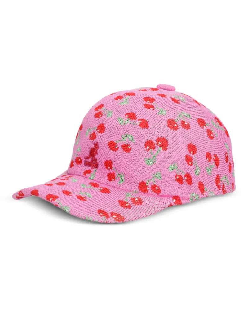 Kangol Cherry cherry-print logo-embroidered cap - Rosa Rosa