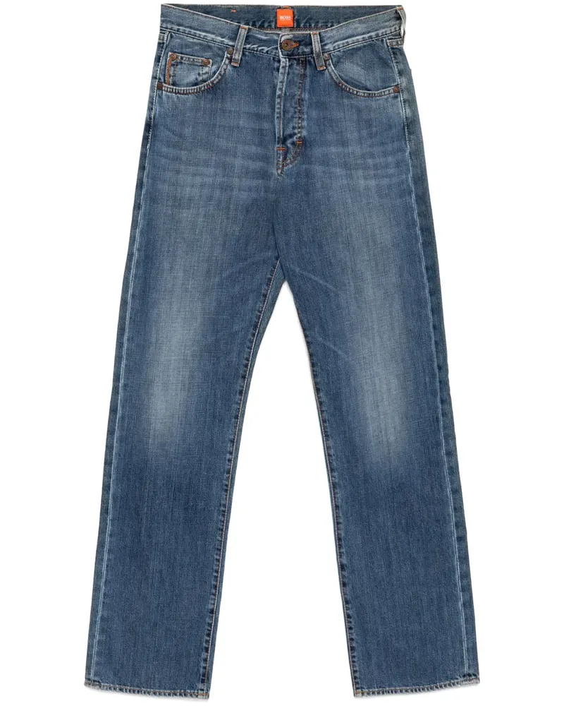 HUGO BOSS Ausgeblichene Jeans - Blau Blau
