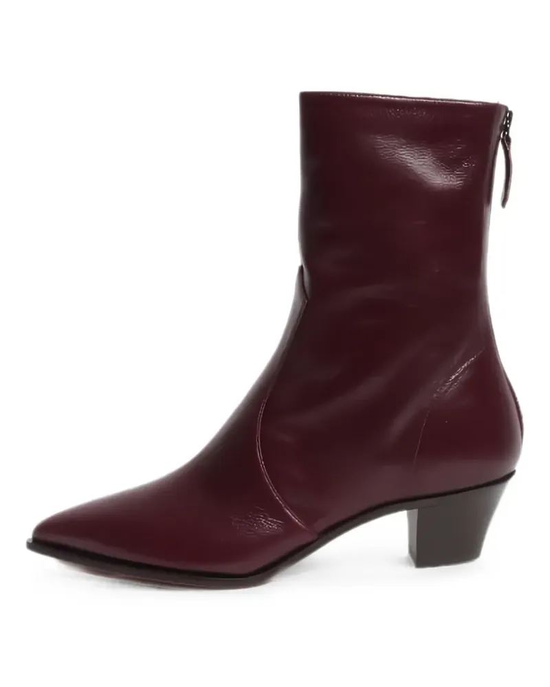Aquazzura Brunswick leather ankle boots - Rot Rot