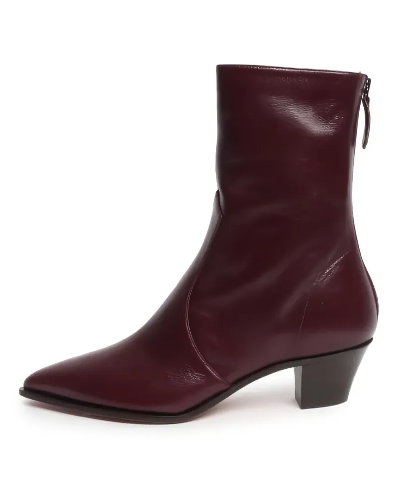 Aquazzura Brunswick leather ankle boots - Rot Rot