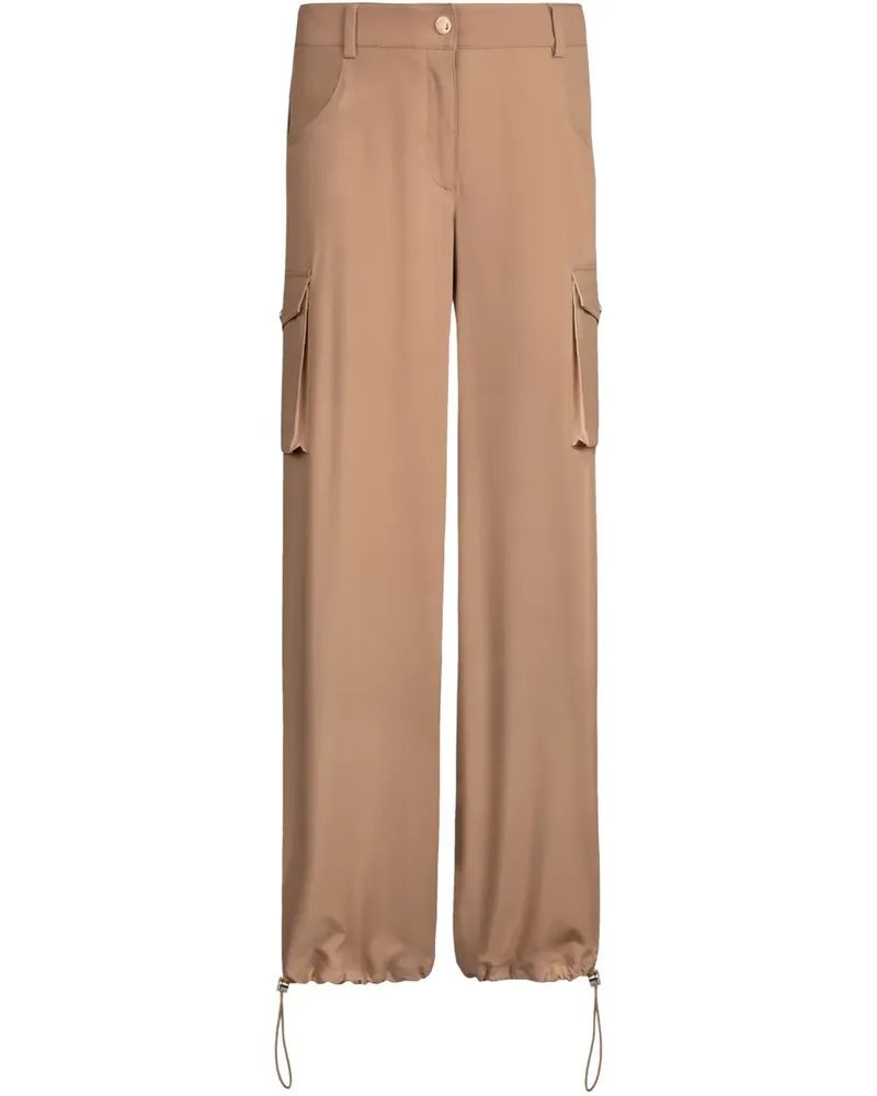 Liu Jo Cargohose mit Streifendetail - Braun Braun