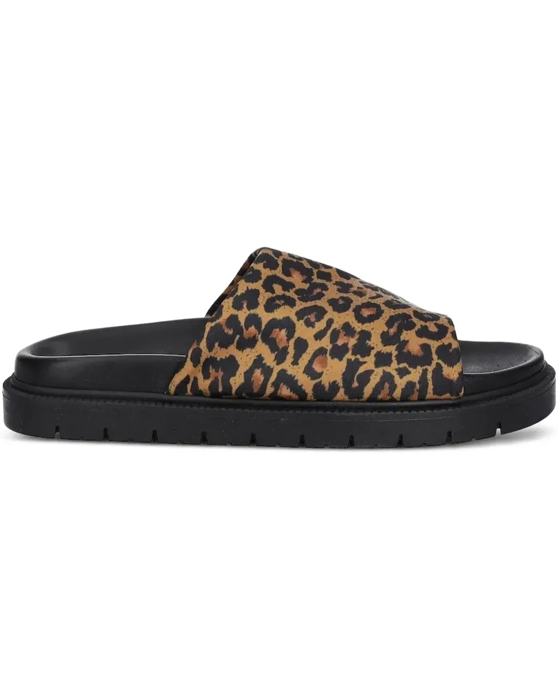 Copenhagen Sandalen mit Leoparden-Print - Schwarz Schwarz