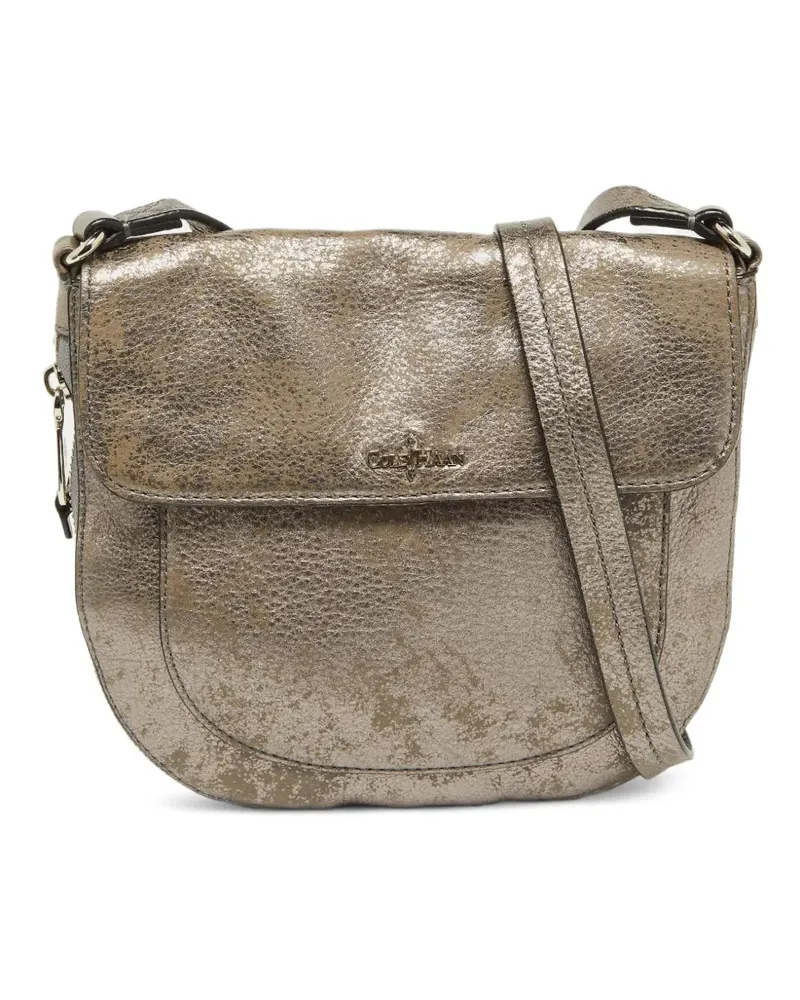COLE HAAN Schultertasche aus Leder - Silber Silber