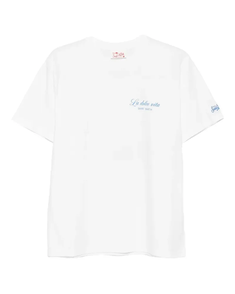 MC2 Saint Barth Portland T-Shirt mit Print - Weiß Weiß