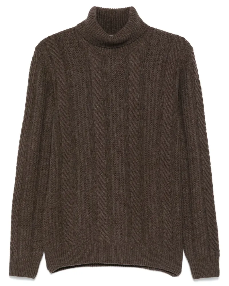 Corneliani Pullover mit Rollkragen - Braun Braun