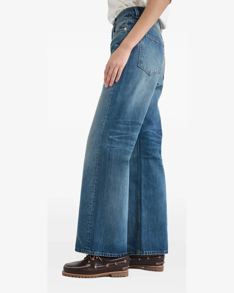 Haikure Ausgeblichene Winny Wide-Leg-Jeans - Blau Blau