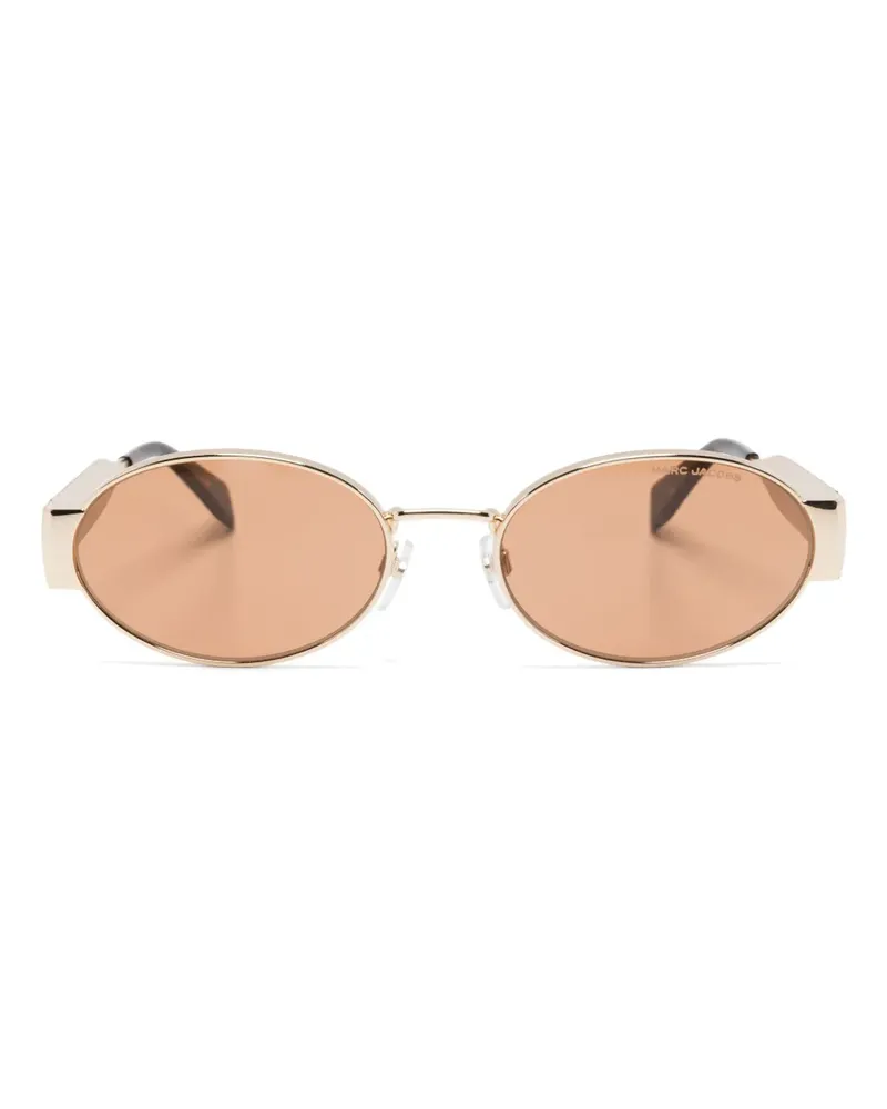 Marc Jacobs Sonnenbrille mit ovalem Gestell - Gold Gold