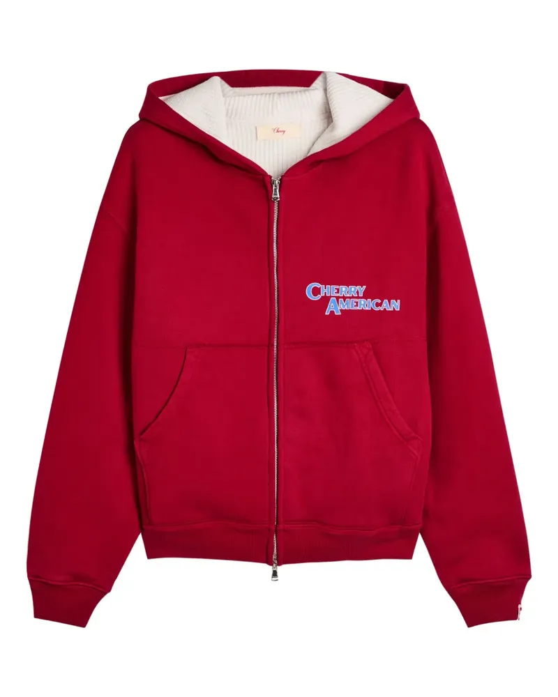 CHERRY LA zipped hoodie - Rot Rot