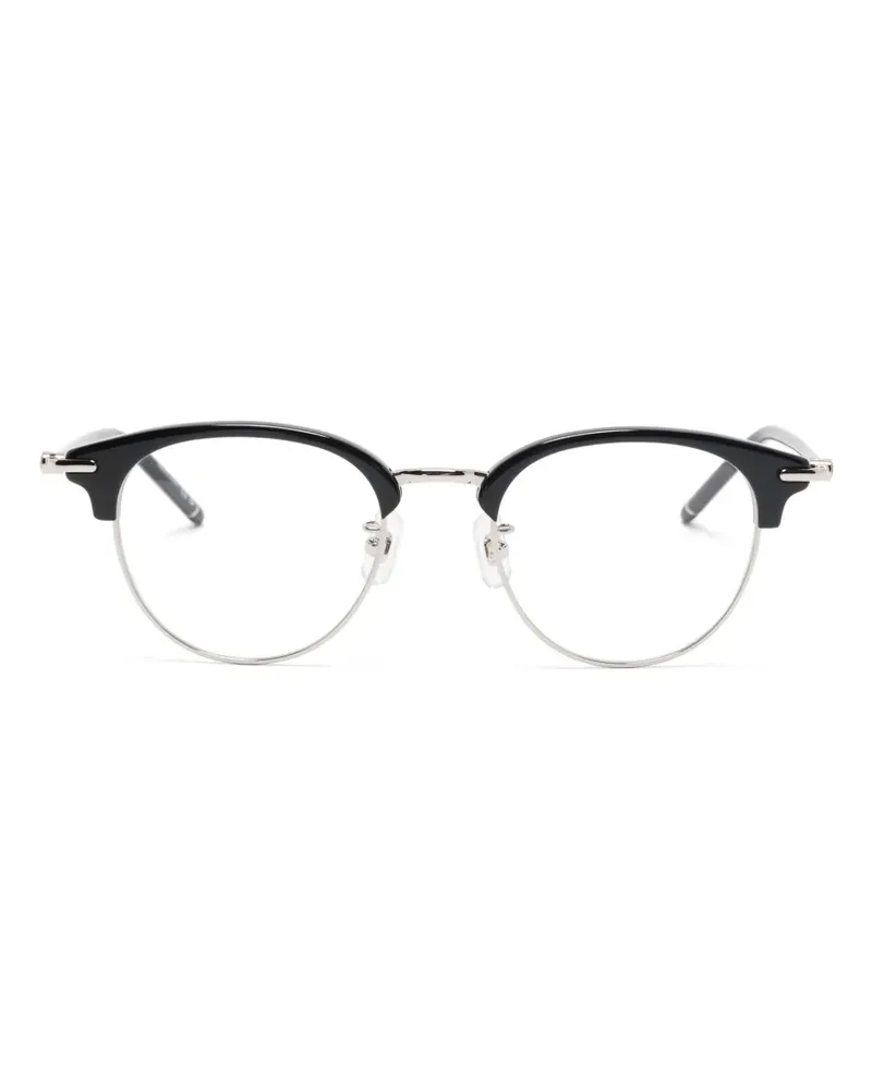 Montblanc Brille mit rundem Gestell - Schwarz Schwarz
