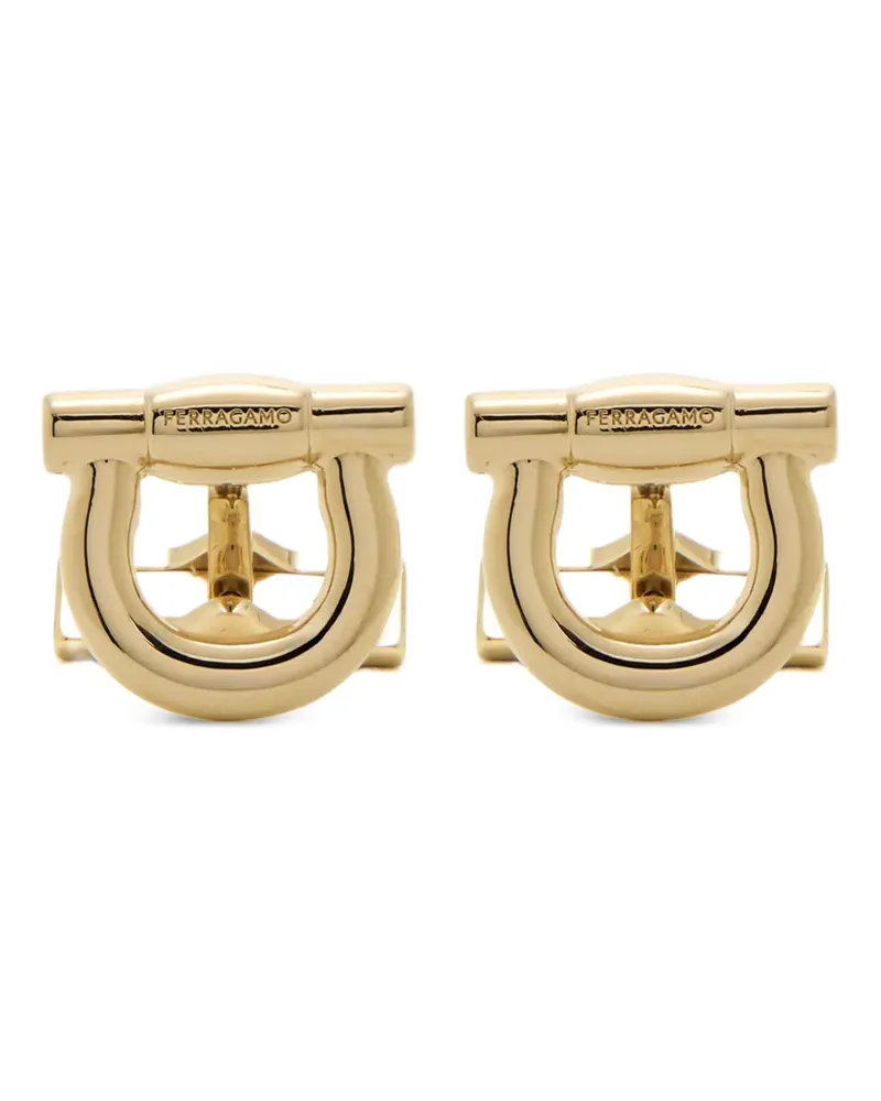 Ferragamo Manschettenknöpfe mit Hufeisendetail - Gold Gold