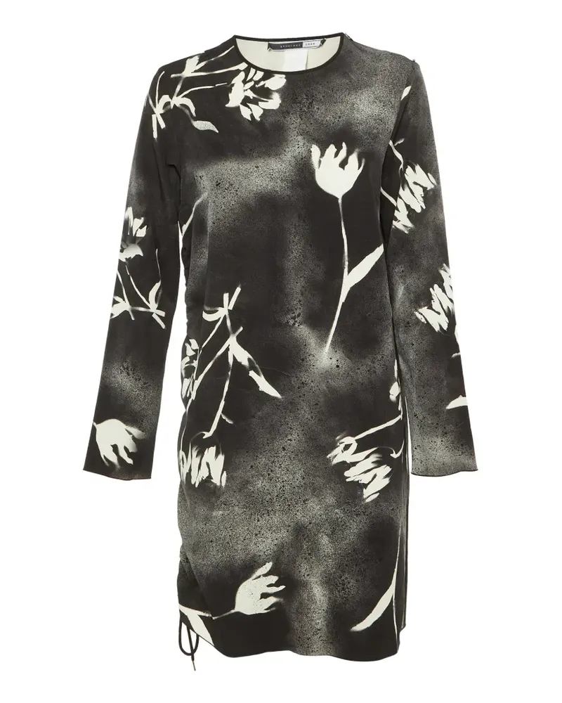 SPORTMAX Minikleid mit Print - Schwarz Schwarz