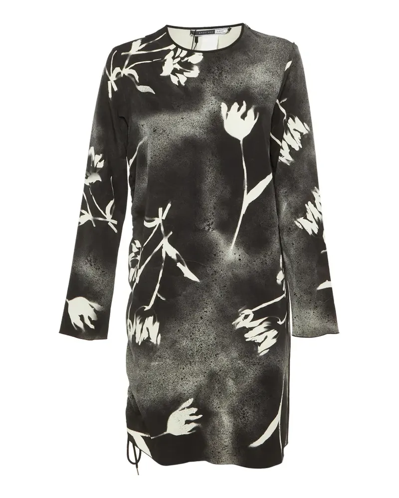 SPORTMAX printed mini dress - Schwarz Schwarz