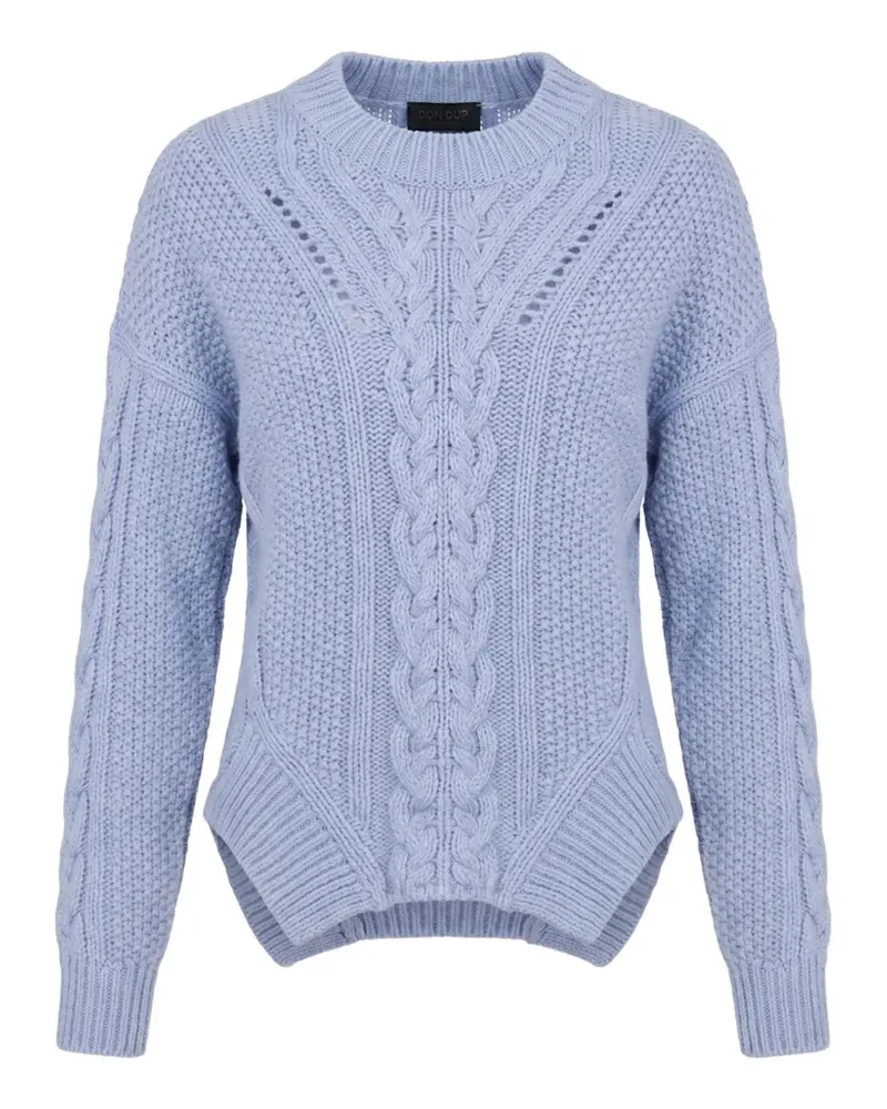 Dondup cable-knit crew-neck sweater - Blau Blau