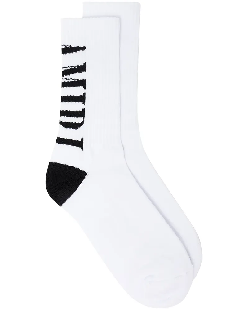 Amiri Socken mit Logo-Print - Weiß Weiß