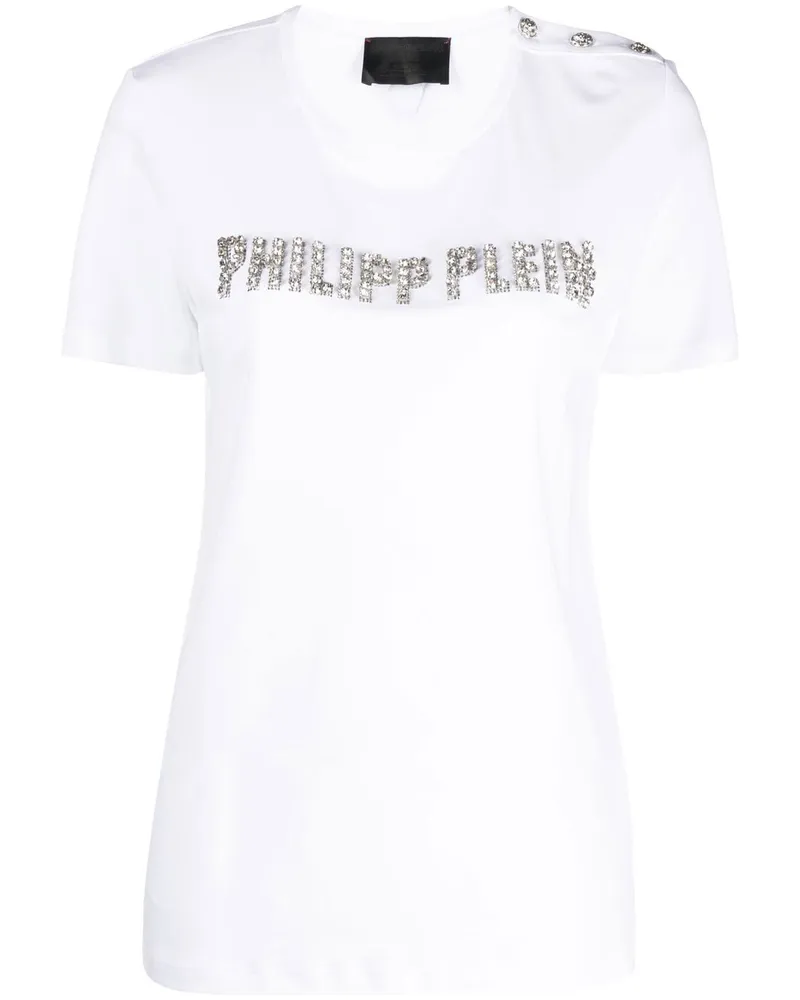Philipp Plein T-Shirt mit Logo - Weiß Weiß