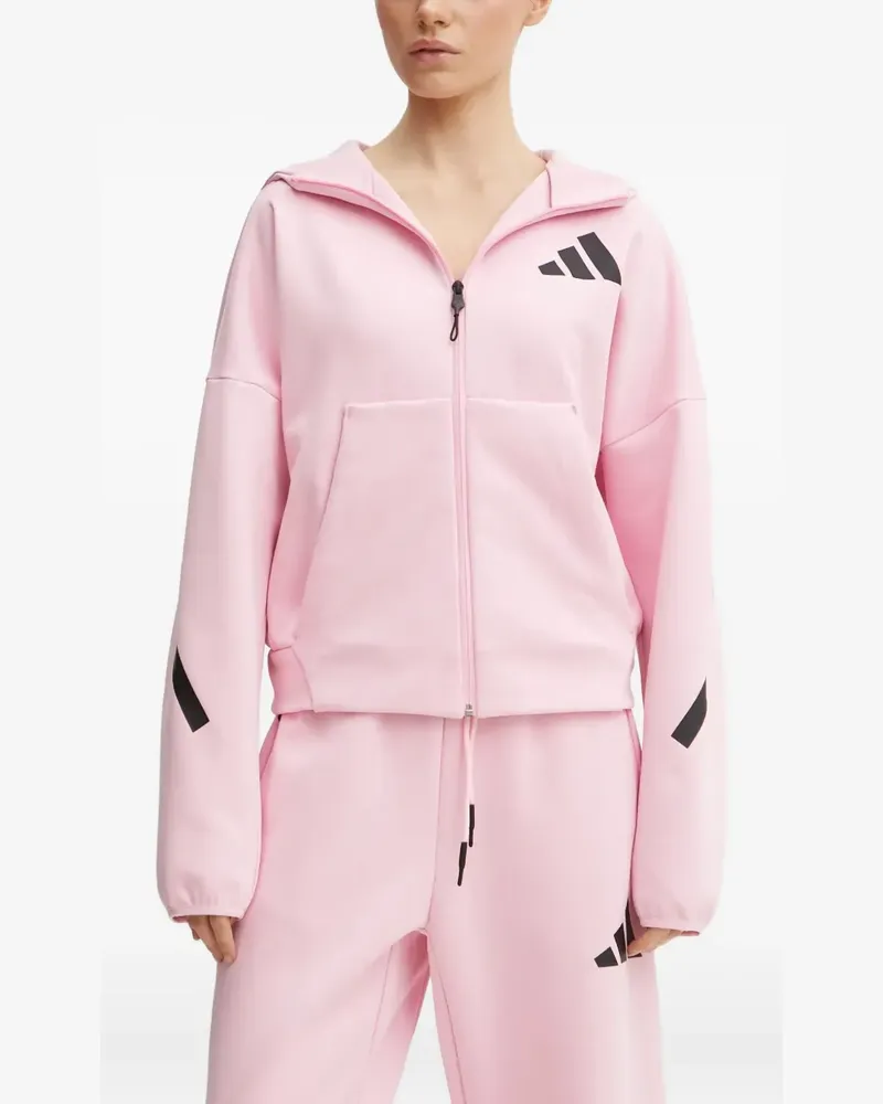 adidas Kapuzenjacke mit Logo - Rosa Rosa