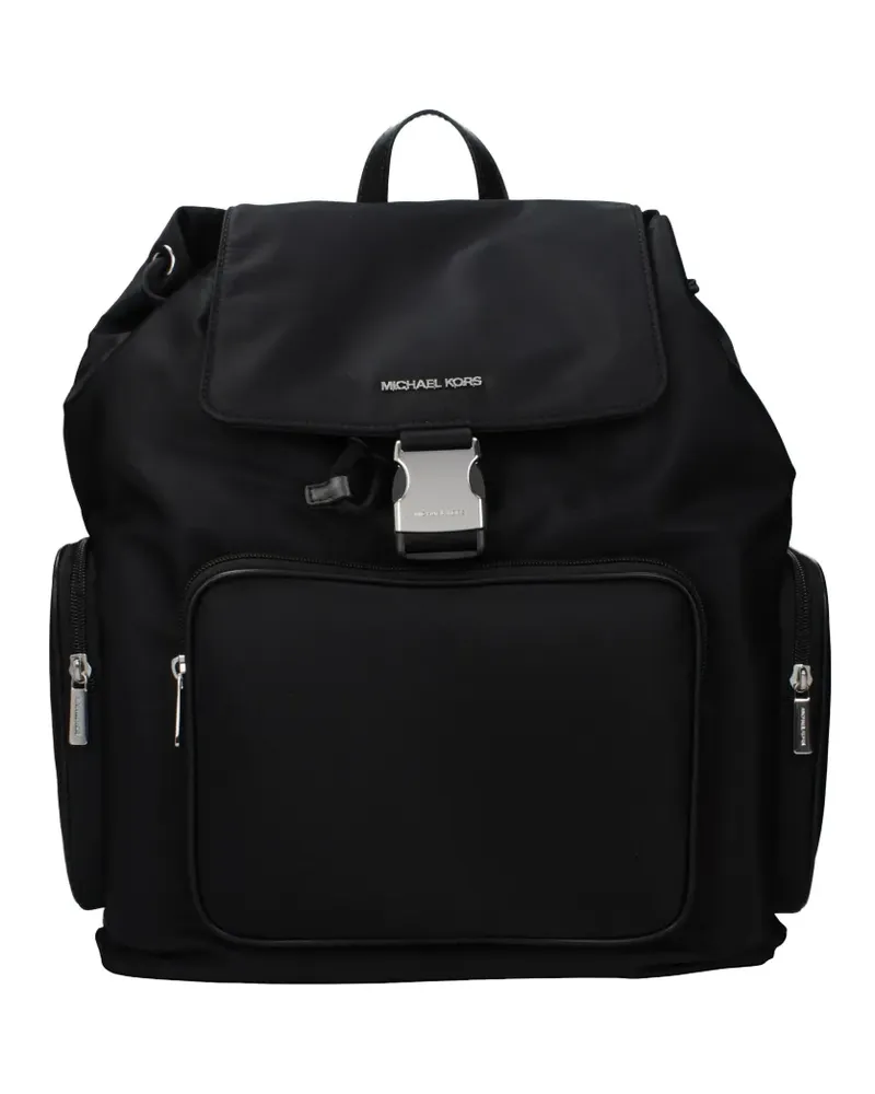 Michael Kors logo-strap buckle-buckle backpack - Schwarz Schwarz
