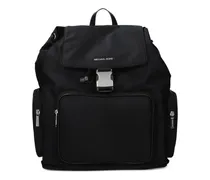 Rucksack mit Logo-Riemen - Schwarz