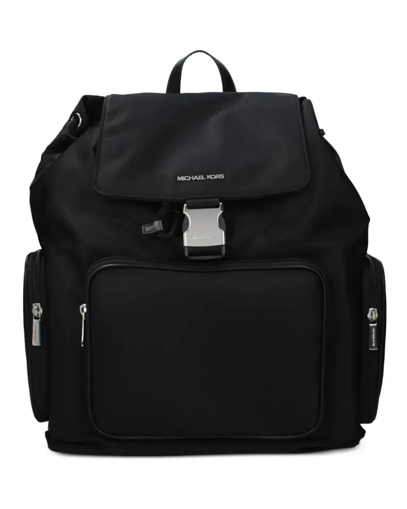 Michael Kors logo-strap buckle-buckle backpack - Schwarz Schwarz
