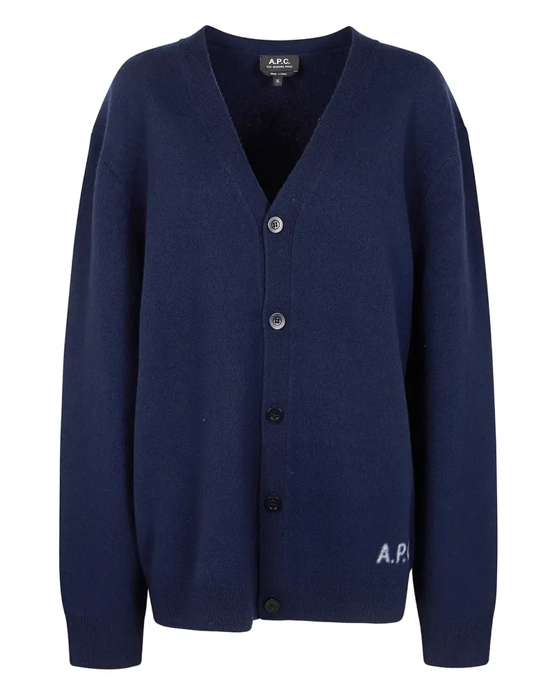 A.P.C. Klassischer Cardigan - Blau Blau