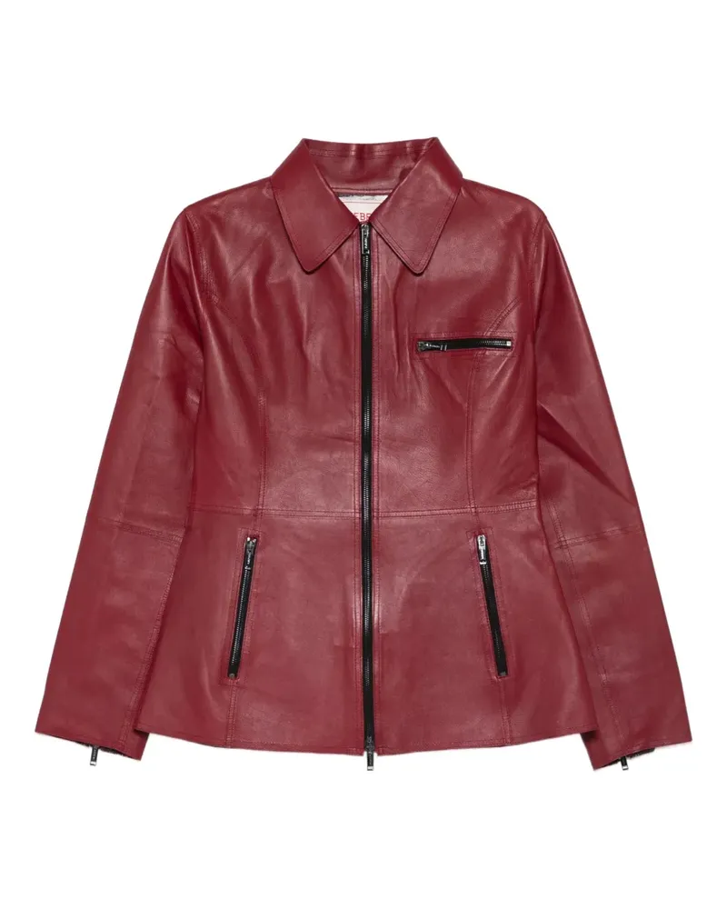 Iceberg zip leather jacket - Rot Rot