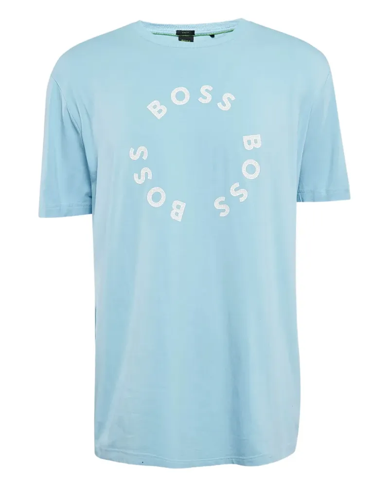 HUGO BOSS T-Shirt mit Logo-Print - Blau Blau