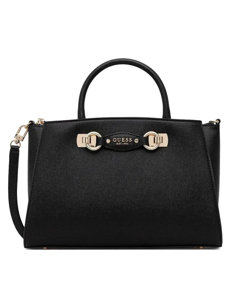 Guess Mimina logo-plaque tote bag - Schwarz Schwarz