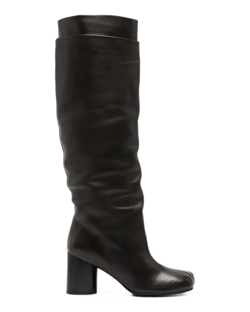 Liska Stiefel mit Blockabsatz - Braun Braun