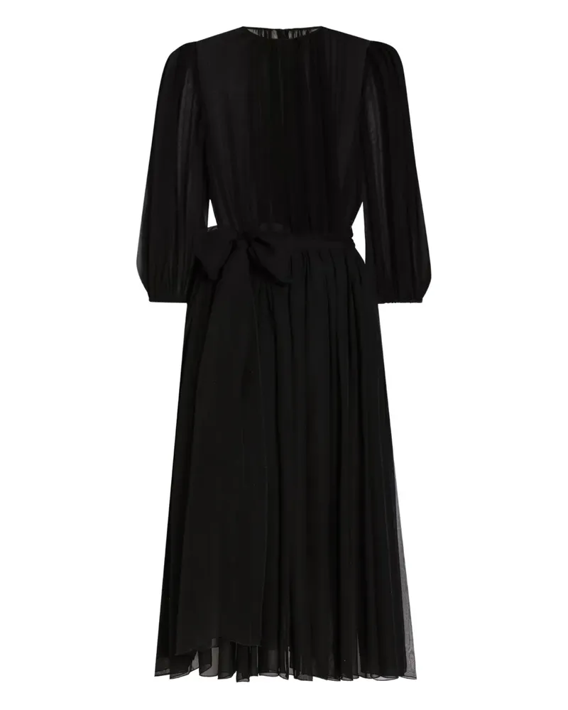Dolce & Gabbana DNA chiffon midi dress - Schwarz Schwarz