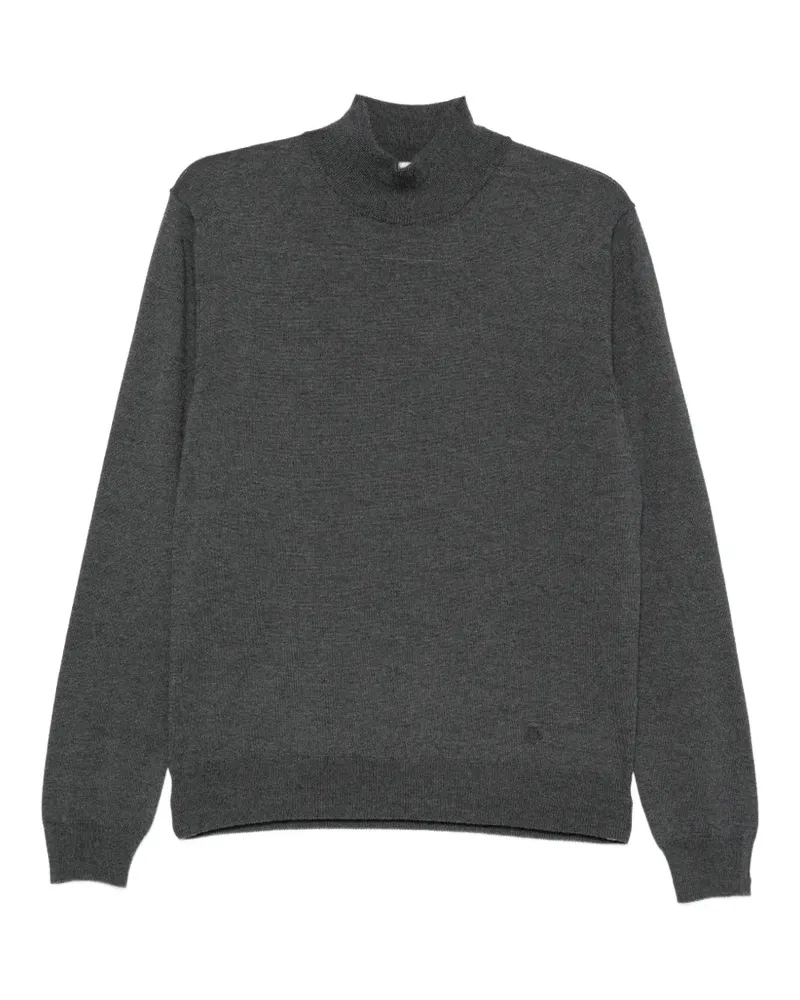 Corneliani Fein gestrickter Rollkragenpullover - Grau Grau
