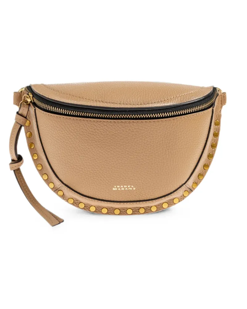 Isabel Marant Skano Schultertasche mit Nieten - Nude Nude