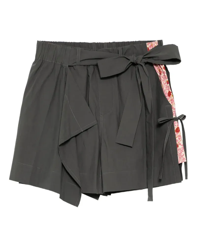 Craig Green layered floral-print shorts - Grau Grau