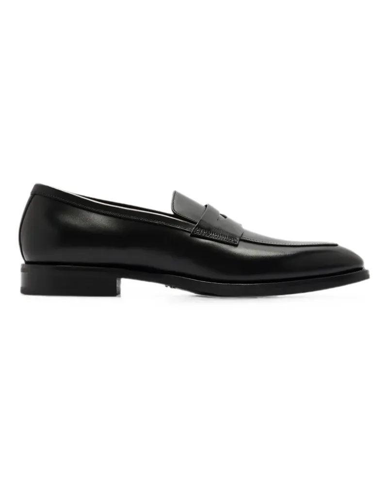 Santoni leather loafers - Schwarz Schwarz