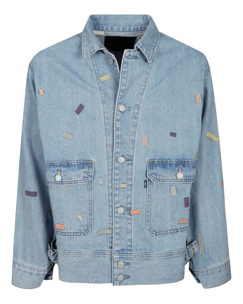 Levi's Bestickte Jeansjacke - Blau Blau
