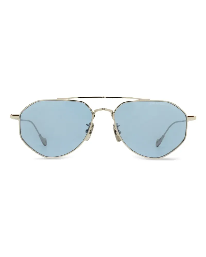 Cutler and Gross 017 Sonnenbrille mit geometrischem Gestell - Gold Gold