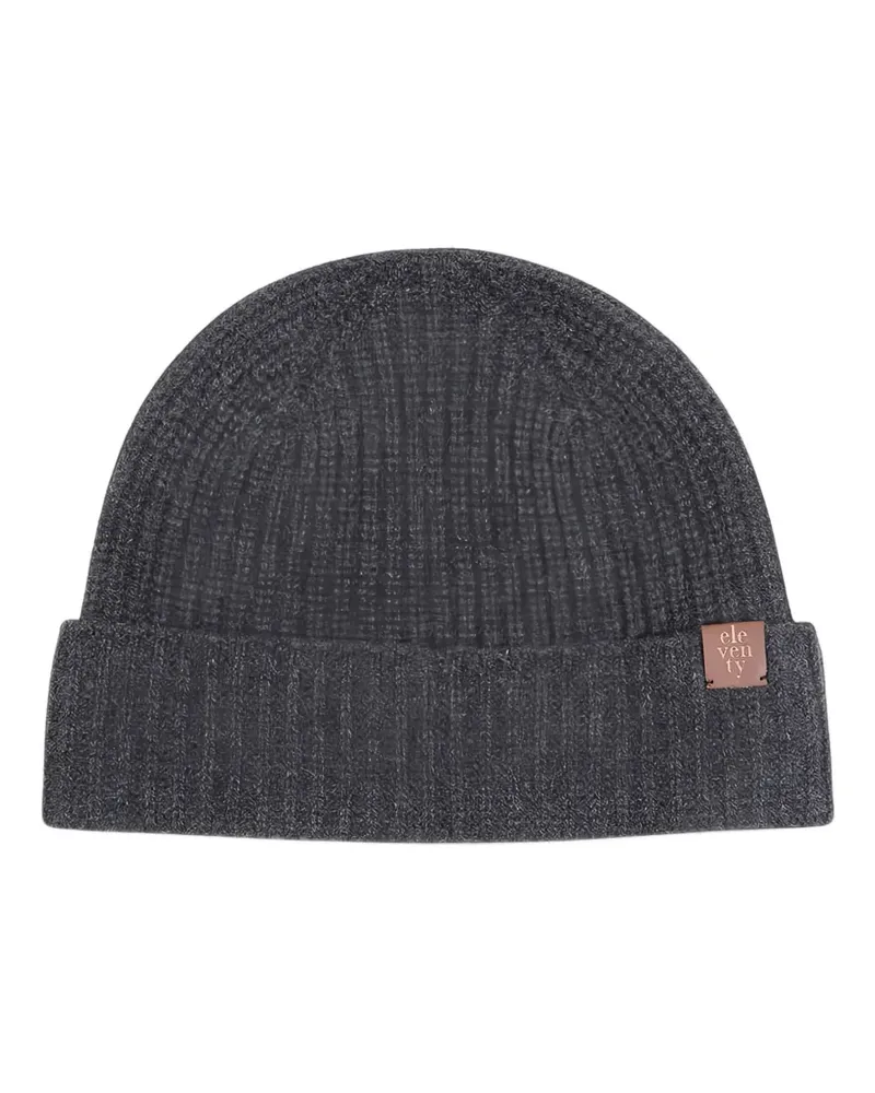 Eleventy ribbed-knit beanie hat - Schwarz Schwarz