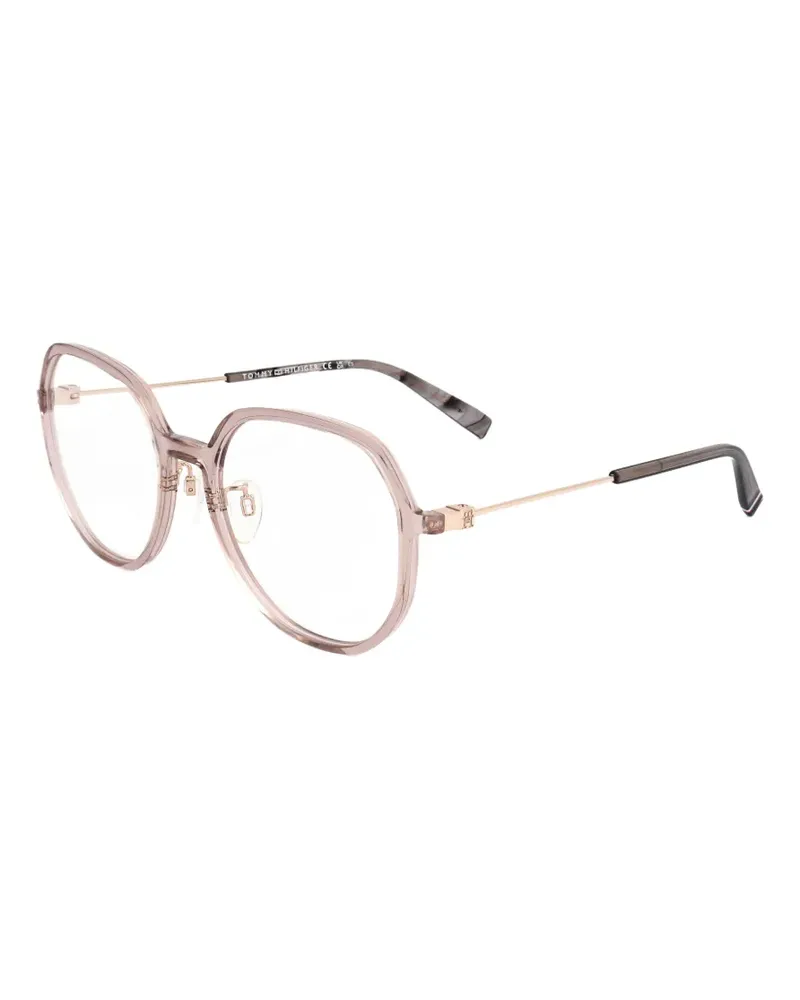 Tommy Hilfiger Brille mit geometrischem Gestell - Rosa Rosa