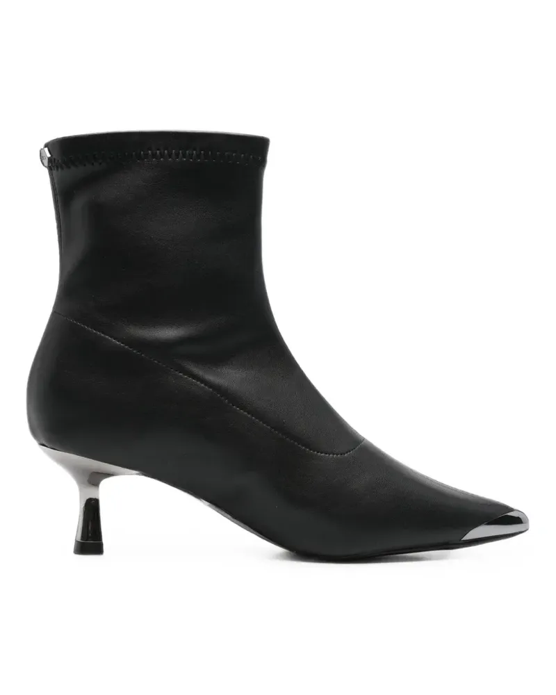 Cult metal-toe pointed-toe ankle boots - Schwarz Schwarz