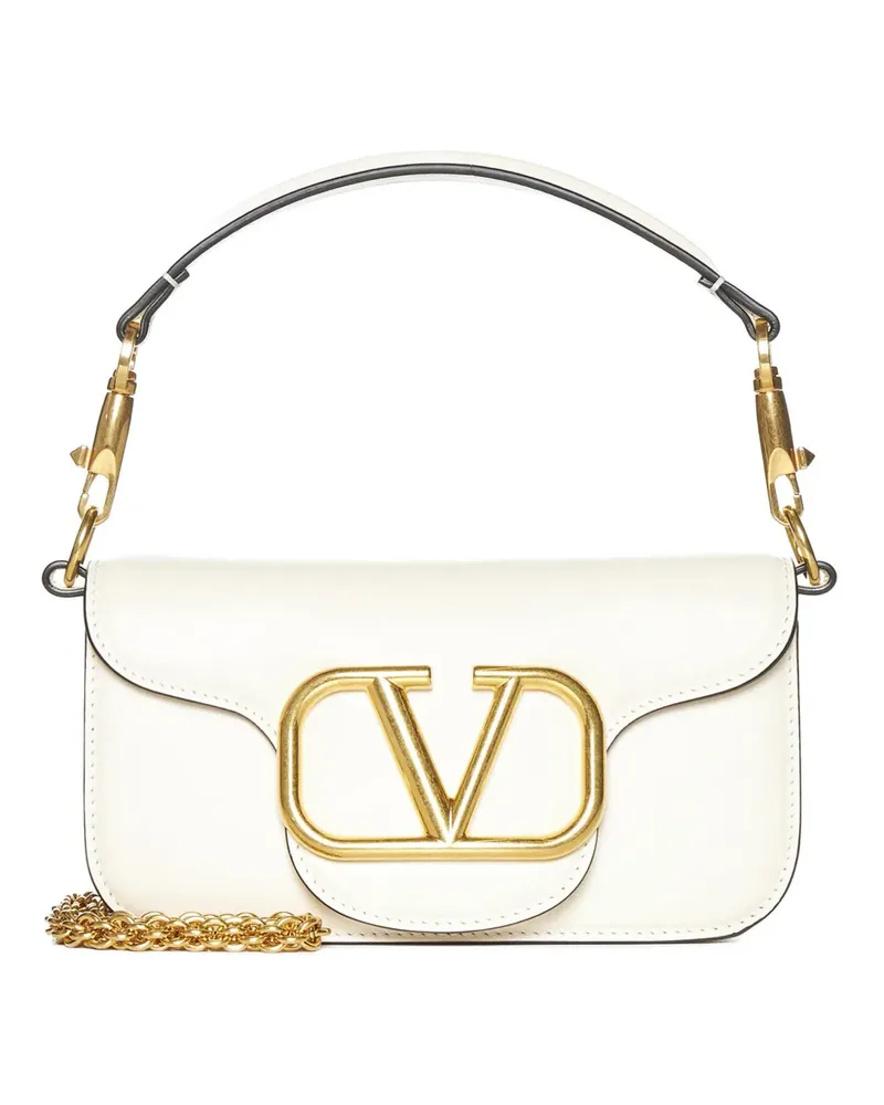 Valentino Garavani Kleine Locò Schultertasche aus Kalbsleder - Nude Nude